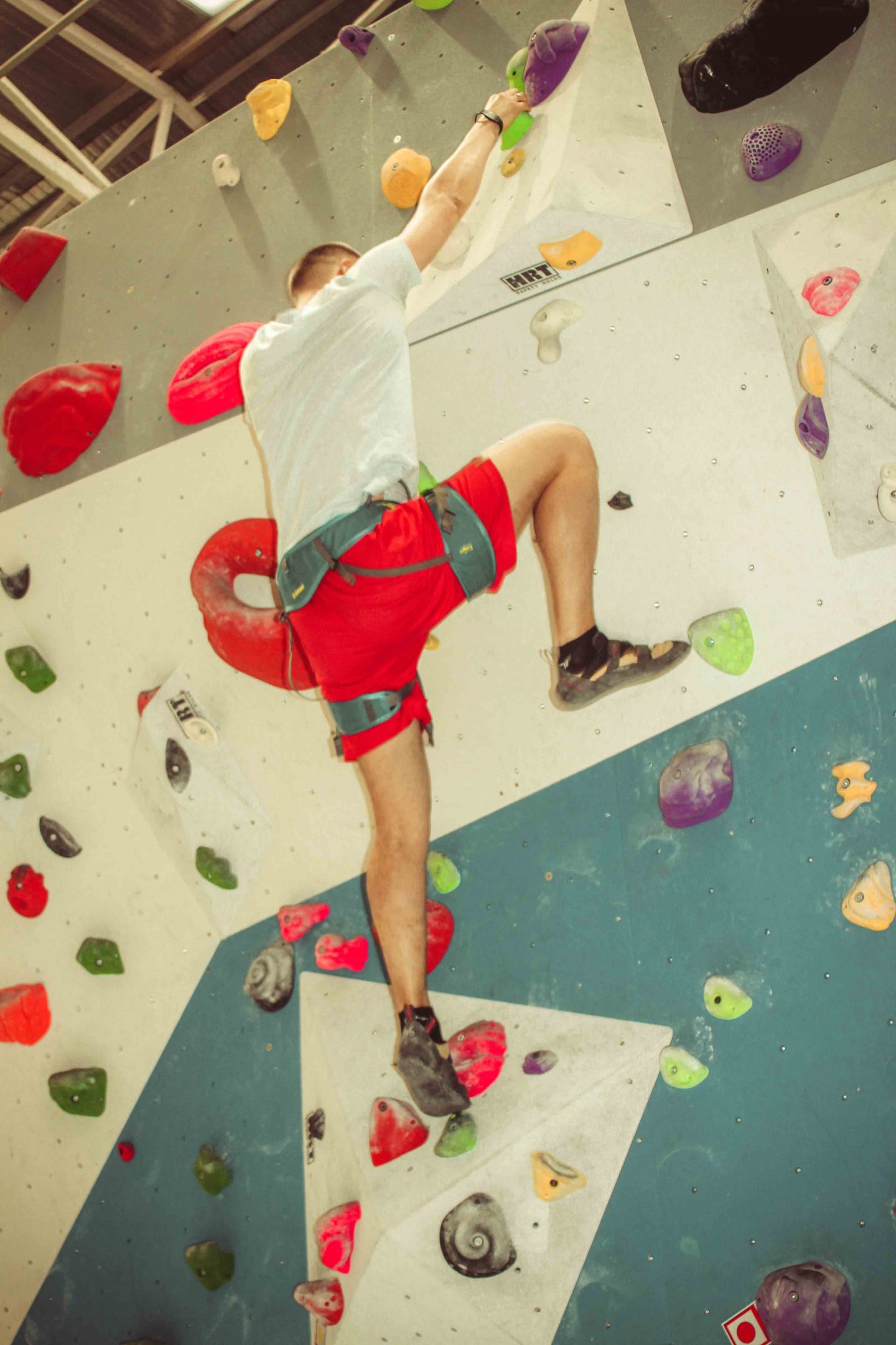 Indoor Rock Climbing for kids - a mix of fun and exercise