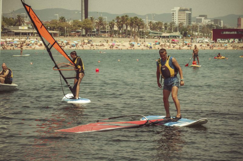 Our windsurf experience in Barcelona. How we enjoyed our beginning