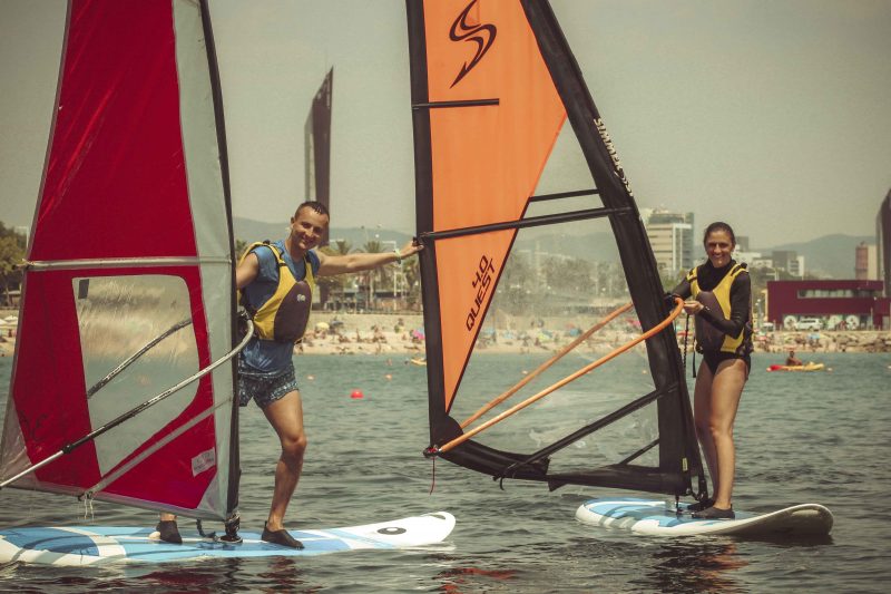 Our windsurf experience in Barcelona. How we enjoyed our beginning