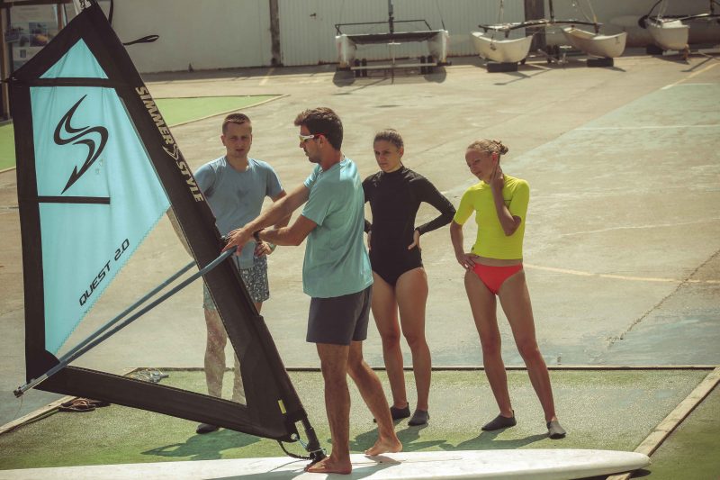 Our windsurf experience in Barcelona. How we enjoyed our beginning